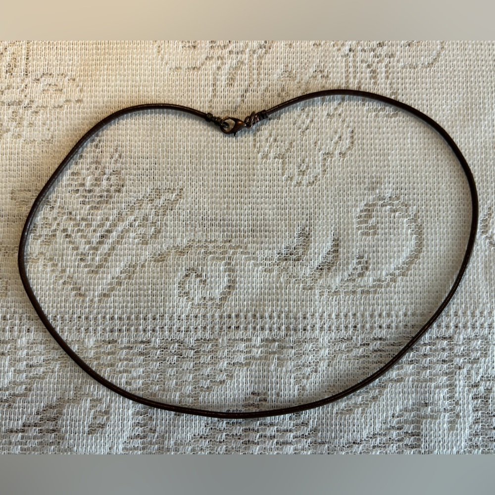 Brown Leather Necklace